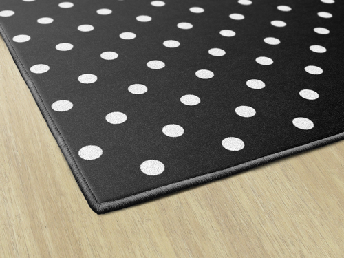 Black White and Stylish Brights Small Black and White Polka Dots - Flagship Carpets CA2021