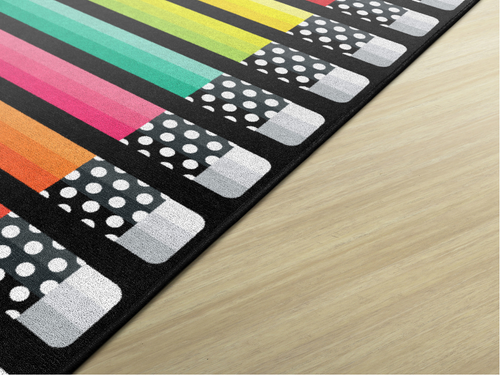 Black White and Stylish Brights Pencil - Flagship Carpets CA1994
