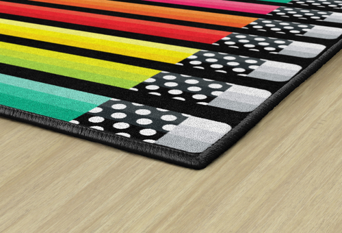 Black White and Stylish Brights Pencil - Flagship Carpets CA1994
