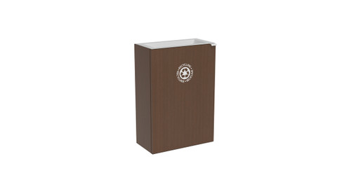 Valuta Laminate 14 Gallon Wall Receptacle - Magnuson Group L-VA1809L-JRWALL