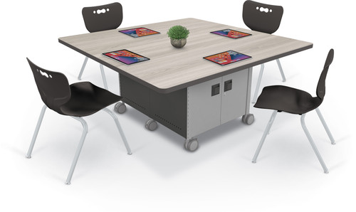 Compass Island Square Sitting Height Table - MooreCo