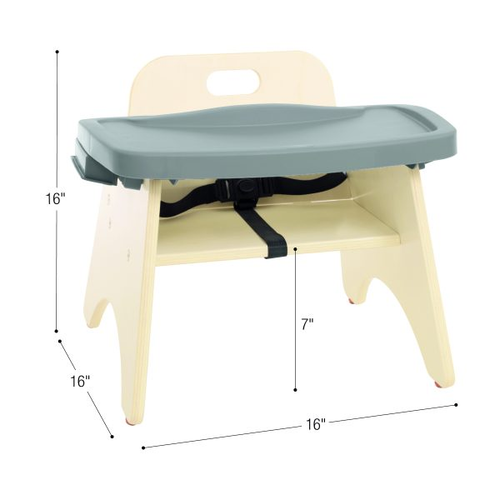 Feeding Chair with Tray- Wood Unit - Children's Factory - 7" Seat Height