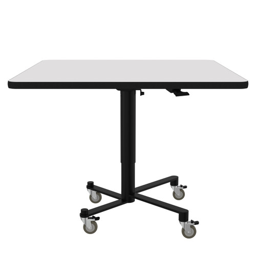 42"Square ACT Series Dry Erase Square Air-Lift Nesting Cafe Table - NPS ACT3