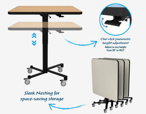 NPS Air-Lift Nesting Cafe Table