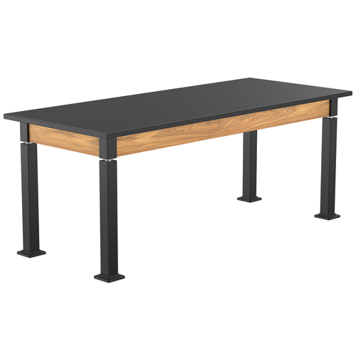 Aero-Lift Chem-Res Wood Frame Table - NPS ALT10-WA **30"W x 72"L**