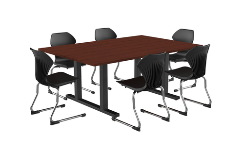 Chairs Sold Separately
T-Base Rectangle Meeting Table with Light Duty Melamine - Marco 42A10730