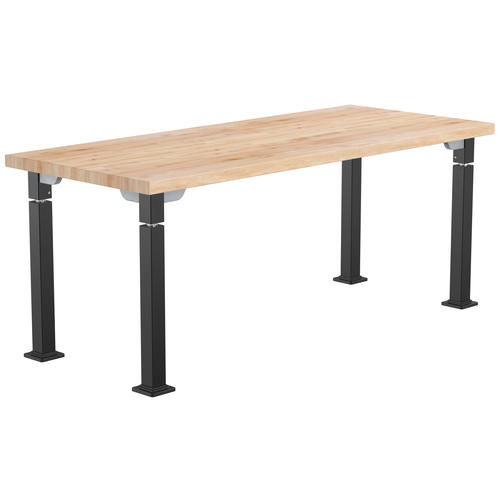 Aero-Lift Butcherblock Designer Frame Table - NPS ALT10-D **30"W x 72"L - Grey Frame**