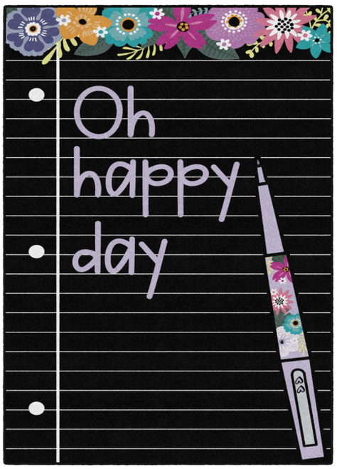 Oh Happy Day on Notebook Paper - Flagship Carpets CA2993
