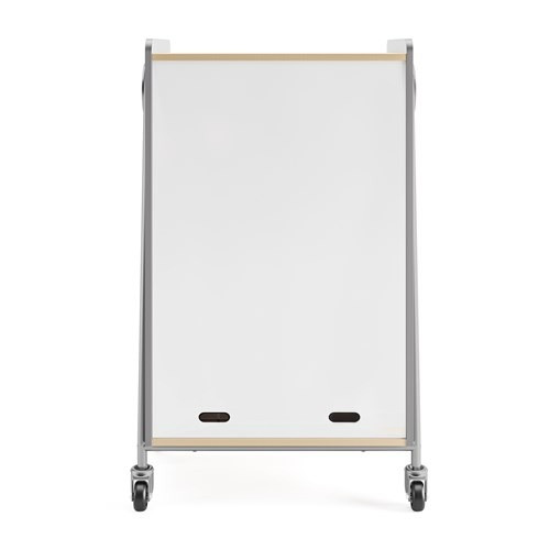 Whiffle Typical 2 Double 48" Column Totes and Single Shelves Storage Whiteboard *9*9-+3Back- Safco 