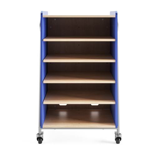 Whiffle Typical 3 Double 48"H Shelf Storage - Safco Spectrum Blue