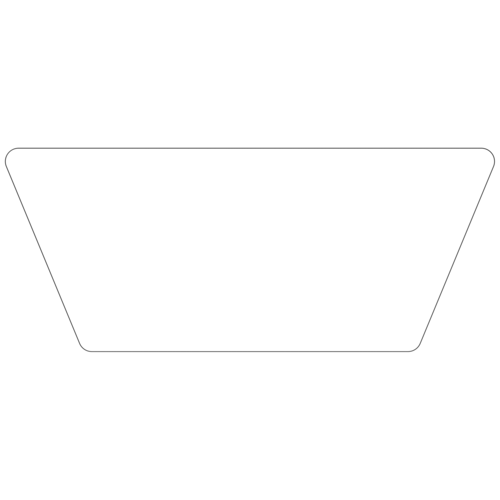 Aero-Lift Trapezoid Dry Erase Activity Frame Table - NPS ALT10A **30"W x 72"L - Top View**