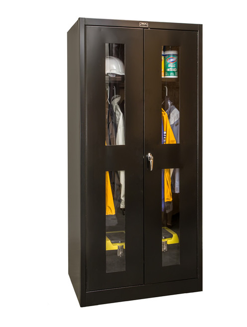 400 Series Safety-View Door Wardrobe Cabinet Closed - Hallowell
Black