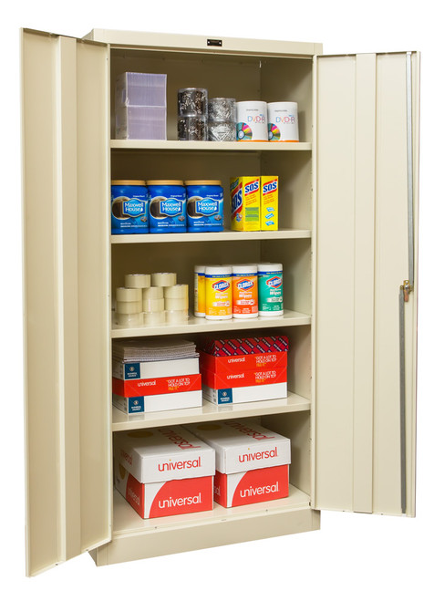 800 Series Solid Door Shelf Storage Cabinet Open - Hallowell
Tan, shown in use