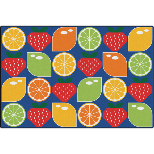 Citrus and Strawberries Seating Rug - Carpets For Kids