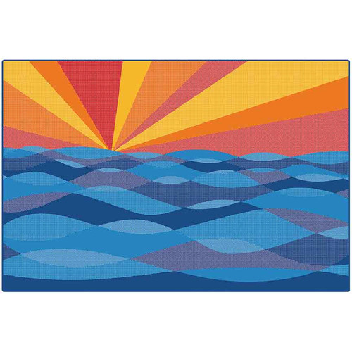 Sun Waves Classroom Rug - Carpets For Kids 