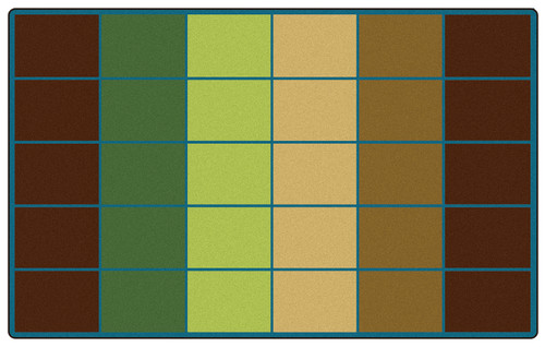 Colorful Rows Seating Rug - Carpets For Kids 14757
