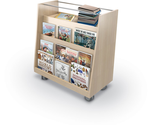 Porto Mobile Angled Book Cart - MooreCo 36927
**Books Not Included**