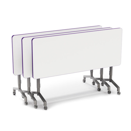 Velocity Nest and Fold Mobile Dry Erase Tables - Allied USA
Three Tables Flipped and Nested 