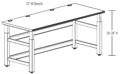 TechWorks Typical 12 - Safco TWTYP12
**Shown Without Accessories**