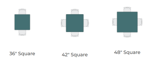 Artisan Wood Designer Dry Erase Square Table - Allied USA
