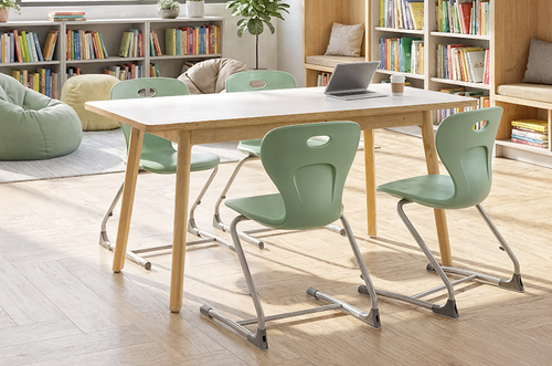 Environmental Artisan Wood Designer Dry Erase Rectangle Table - Allied USA
**Props Not Included**