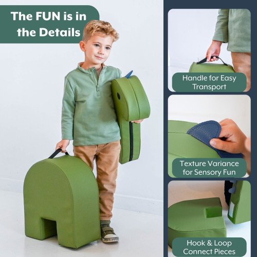 Little Explorers Spike the Dino Seat - Children's Factory CF805-513
