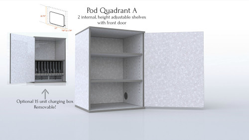 Quad Pod Table with High Pressure Laminate Top - CEF