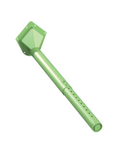 Smith System Elemental ADA Rectangle Hard Plastic Student Desk Leg