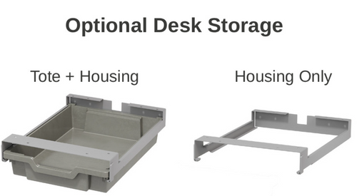 **Optional** Storage Options for Planner ADA Rectangle Hard Plastic Student Desk - Smith System
**Sold Separately**