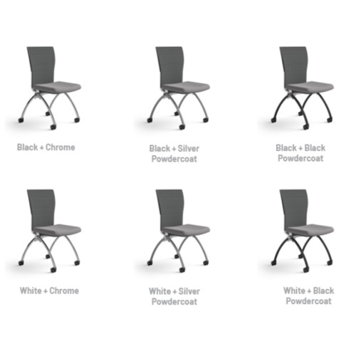 Valore High-Back Training Chair Armless Pack of 2 - Safco TSH2F