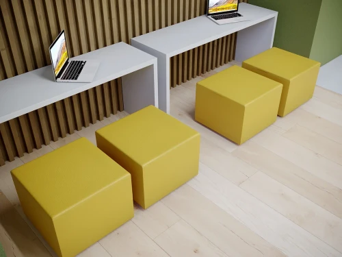 Environmental of FlexxForm Ava Square Frame Ottoman
**Sold Individually**