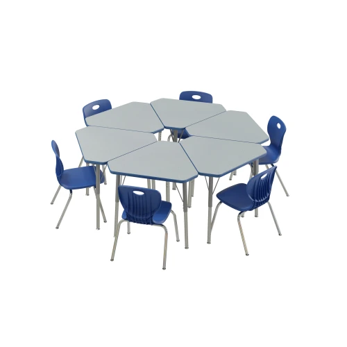 Correll Corrella Diamond HPL Student Desks and Chairs Package