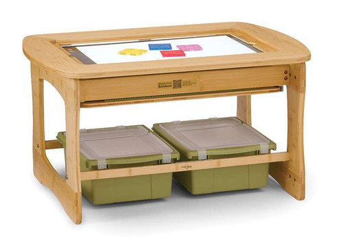Copernicus SST03 Bamboo Sensory Light Table with Tubs 
Sage Tubs SST03-S