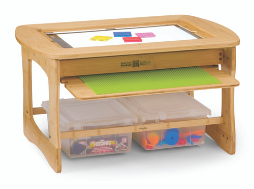 Copernicus SST03 Bamboo Sensory Light Table with Tubs 
Clear Tubs SST03-C