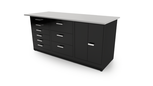 CEF FORGE-FP-3EB-6D-3D-DD Forge Food Grade Stainless Steel 3 Pod Work Station