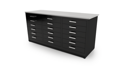 CEF FORGE-FP-3EB-6D-6D-6D Forge Food Grade Stainless Steel 3 Pod Work Station