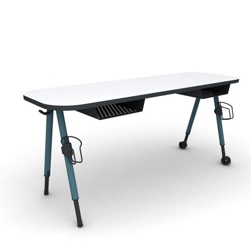 Paragon Cycle Series High Pressure Laminate Double Student Desk
**Book Box, Water Bottle Holder, and Casters Sold Separately**