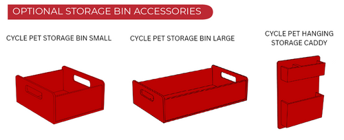 **Optional** Storage Accessories