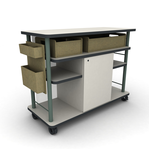 Paragon CYC-MSC204836 Cycle Series Mobile Storage Credenza
**PET Storage Sold Separately**