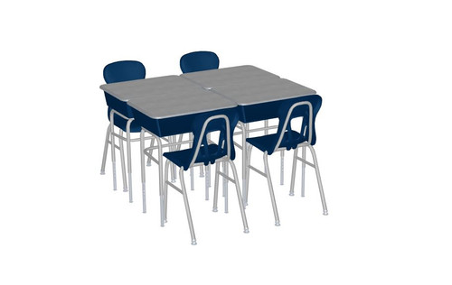 Columbia Open Front Desk and Classic Comfort Chair Classroom Package
Showing Set of 4 Desks and Chairs