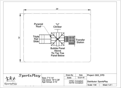 SportsPlay 911-251 Quick Ship 2 Standard