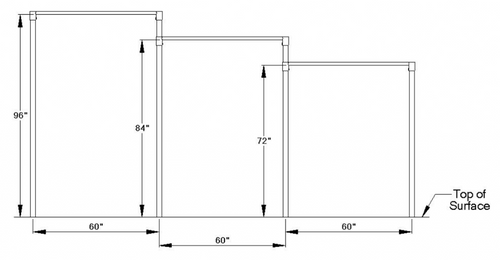 SportsPlay 501-876 Triple Horizontal Bar