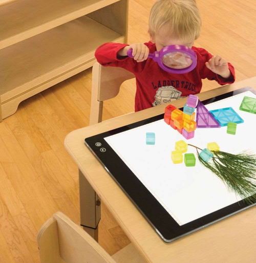 Environmental of Copernicus W-B-BLT Seoras Birch Sensory Light Table Base Model
**Props Not Included**