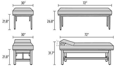 NPS PBRT-S Metal Frame Treatment Table