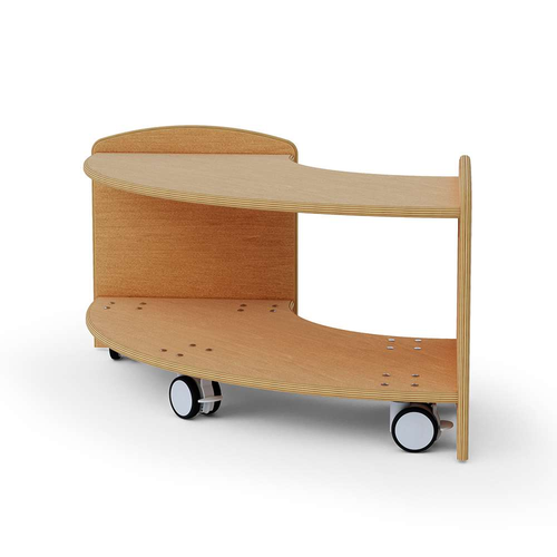 Copernicus W-B-1C90 Seoras 1-Level 90 Degree Curved Corner Shelf - Set of 5 Casters
**Optional Casters Sold Separately**