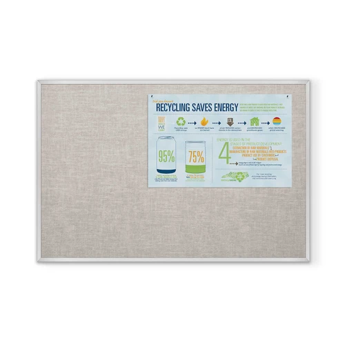 MooreCo 311A Vin-Tak Vinyl Tackboard with Aluminum Trim