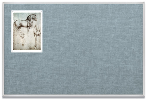 MooreCo 311A Vin-Tak Vinyl Tackboard with Aluminum Trim 