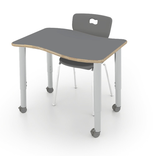 CEF ESTO-WAVE-PLY ESTO Wave Student Desk with High Pressure Laminate on Baltic Birch
**Optional Casters Sold Separately / Chair Not Included**