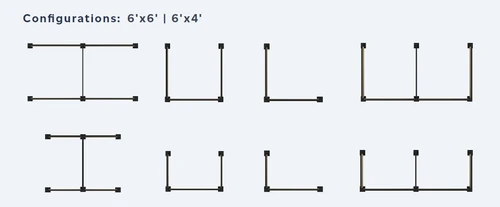 Screenflex OFCC Officeflex Corner L-Shape Cubicle Divider
Showing Possible Configurations 