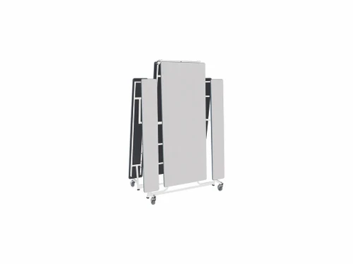 AmTab QUICK-MBT12-CGSW Quick Ship Rectangle Mobile Bench Cafeteria Table